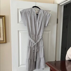 Striped Black and White Dress